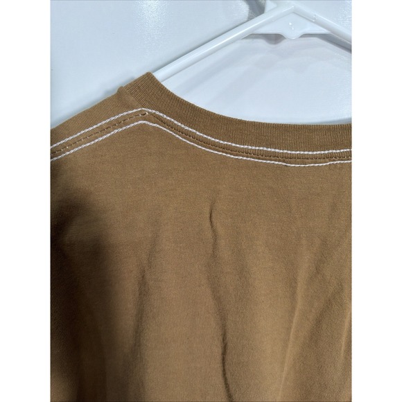 FULL TILT. T Shirt Mens L Short Sleeve Cow Bull Skull Skeletons Brown Head - Picture 10 of 10